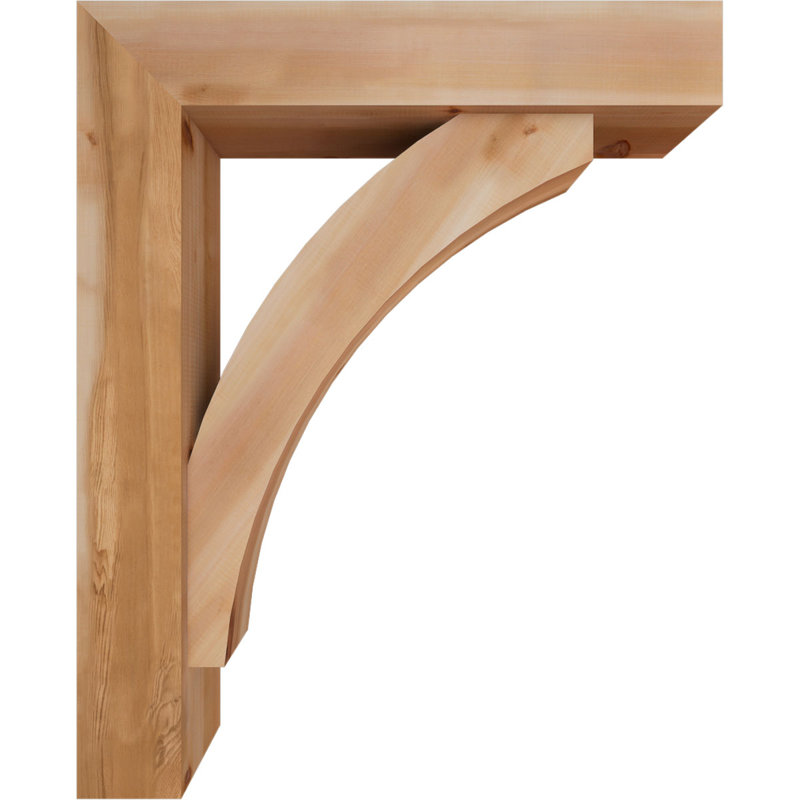 Support de bloc Thorton avec entretoise décalée, 42 x 34, Cèdre rouge occidental de l 7 1/2 po (lisse)