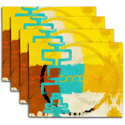 Napperon abstrait en polyester