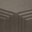 Béton, table d'appoint géométrique 18 po, gris foncé