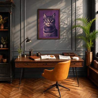 Tabby Gaze Modern - Framed Print
