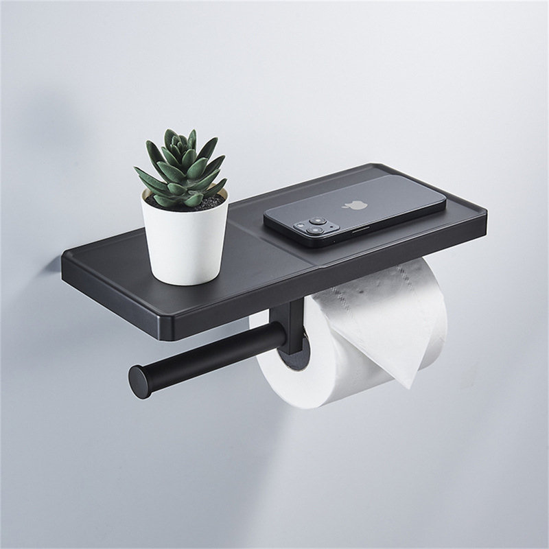 Porte-papier hygiénique en acier inoxydable No-Drill 304, distributeur de papier hygiénique et boîte à serviettes murale