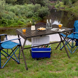 Rectangular Metal Outdoor Folding Picnic Table
