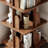 Rotating 6-Tier Open Bookshelf with Wheels, Freestanding Corner Display Storage Rack-1635376880