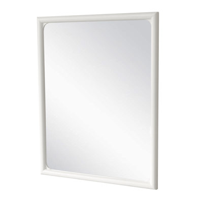 Rectangular Wall Mirror - White Finish