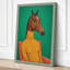 Horse in Yellow Surrealism - Wrapped Canvas-403705078-403705083