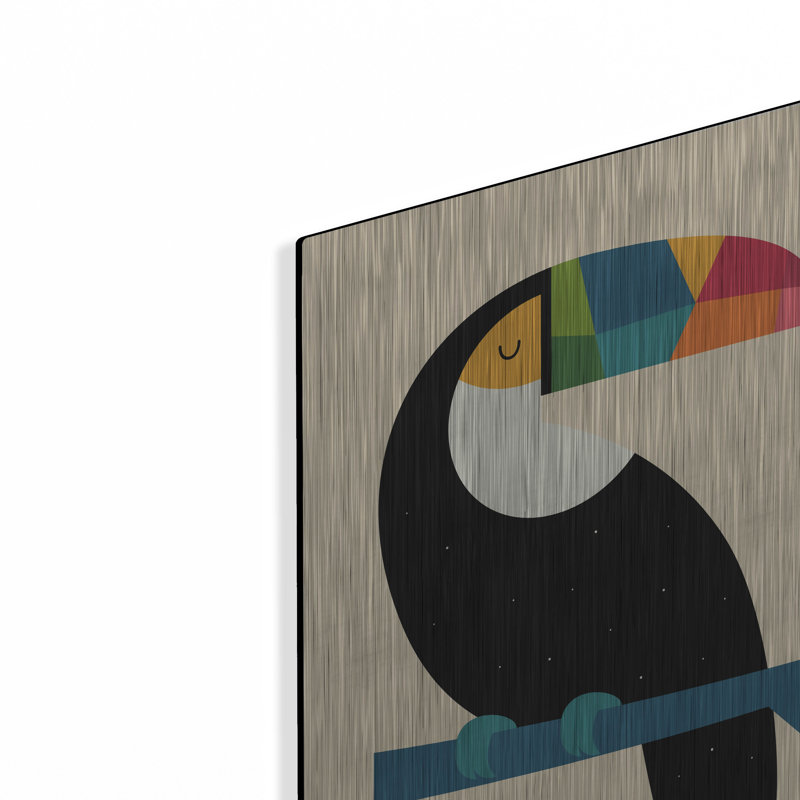 «Rainbow Toucan» par Andy Westface, H 16 po x l 12 po