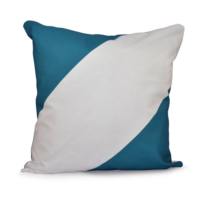 Coussin décoratif carré, Bleu lac, H 18 po x l 18 po