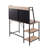 Shelf Contemporary Desk In Black Steel And Natural Wood-656473729