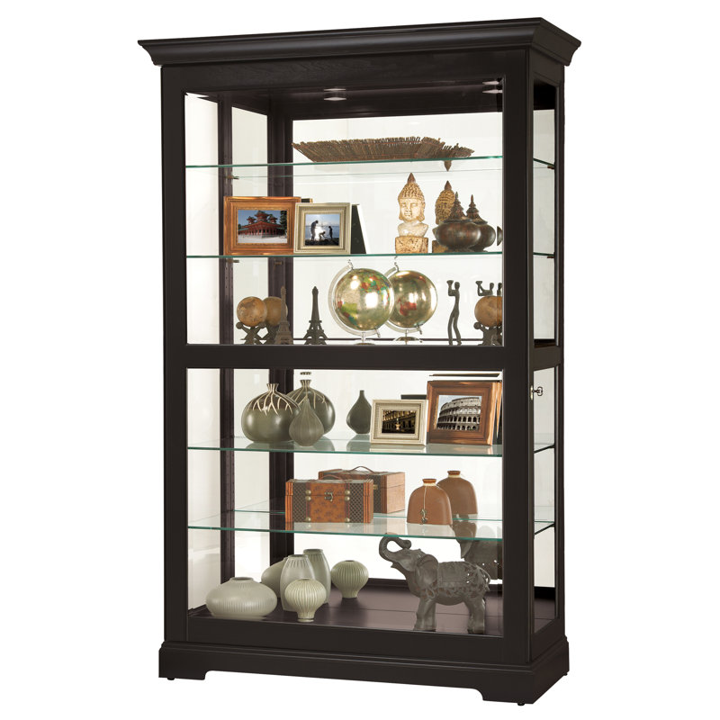 Display Cabinet, Black Satin