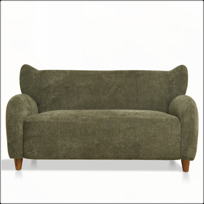 Causeuses Nordic Chair 58 pouces - Tissu chenille, dossier incurvé, idéal pour le salon et le bureau