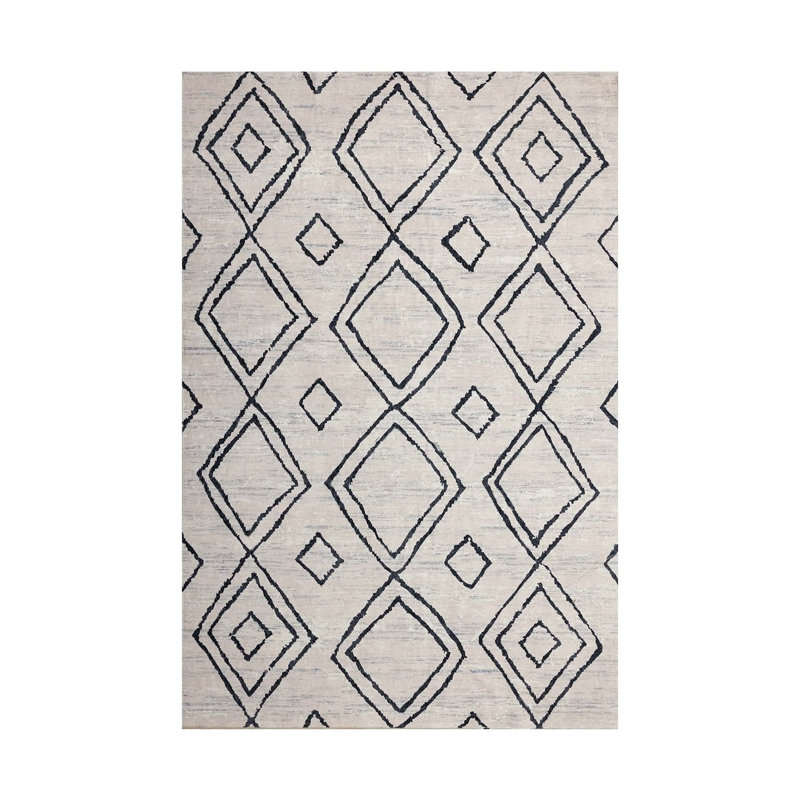 Tapis rectangulaire Vonte avec envers antidérapant, Rectangle 4 pi x 6 pi