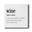 "Wine", art textuel sur toile tendue-1031161781