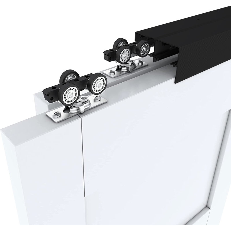 Sliding Double Bypass Double Door Barn Door Hardware Kit