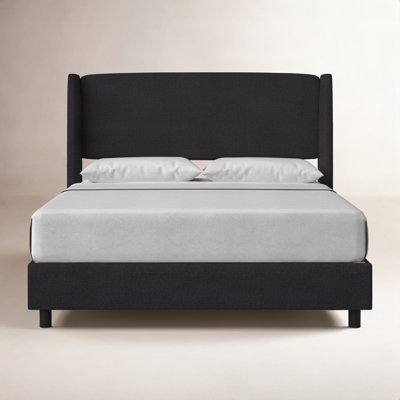 Tilly Upholstered Wingback Bed