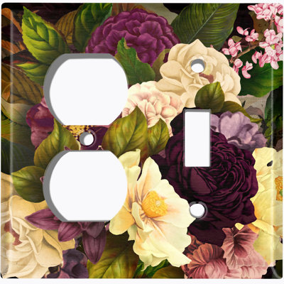 Patterned 2 - Gang Standard Combination Wall Plate