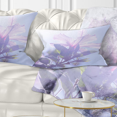 Hibiscus rose à Hawaï - Coussin décoratif imprimé floral