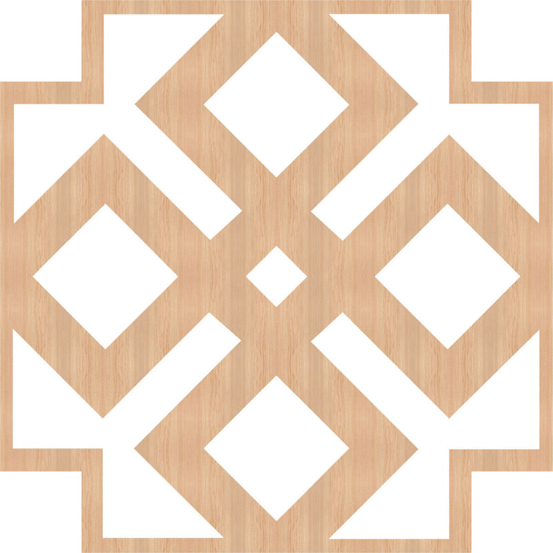 23.375" x 23.375" 3D Wall Panel, Hickory