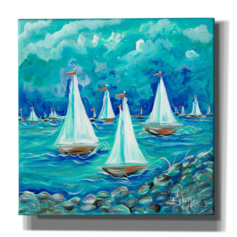 "Voile" par Estelle Grengs, H 12 po x l 12 po x P 0,75 po