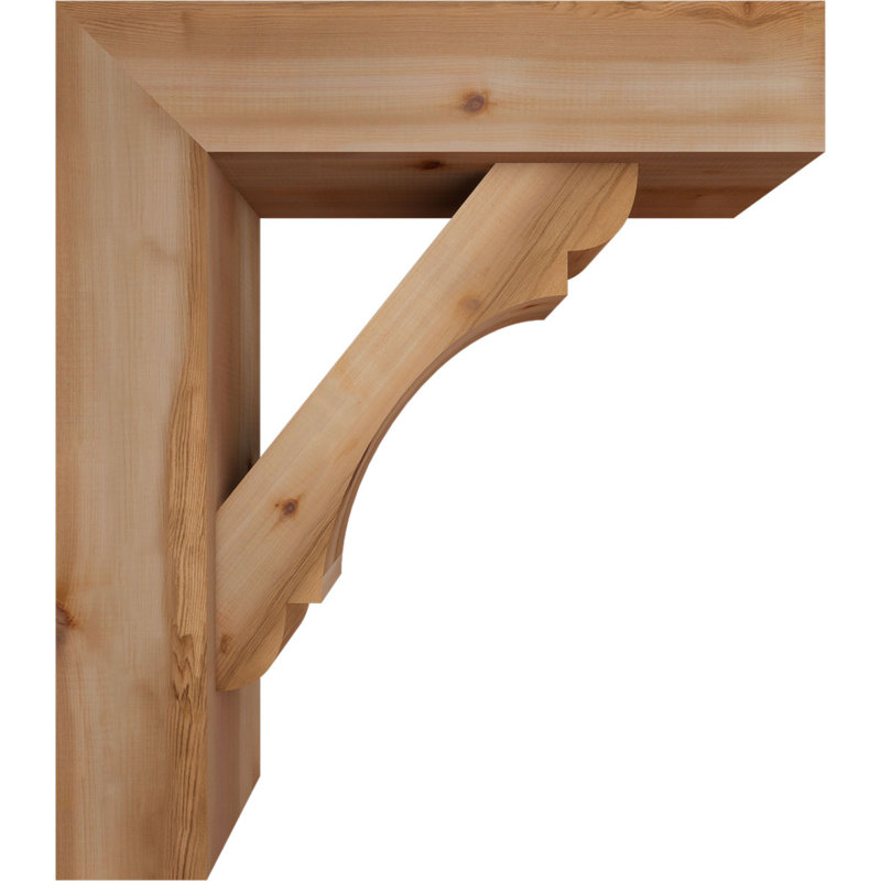 Support de bloc olympique avec entretoise décalée, 32 x 28, Cèdre rouge occidental de l 7 1/2 po (lisse)