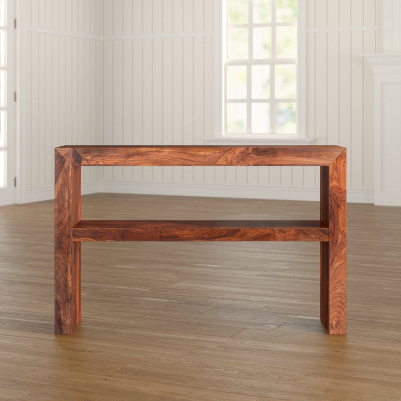 Heritage 118 cm W Solid Wood Top Console Table