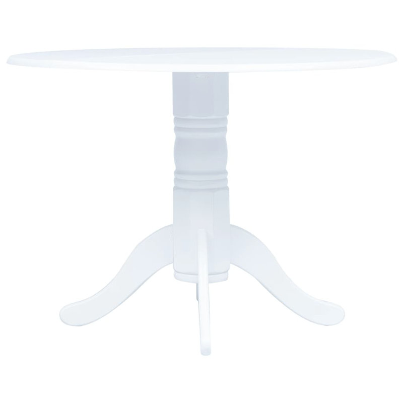 Altheimer Round 106cm Dining Table, White, White