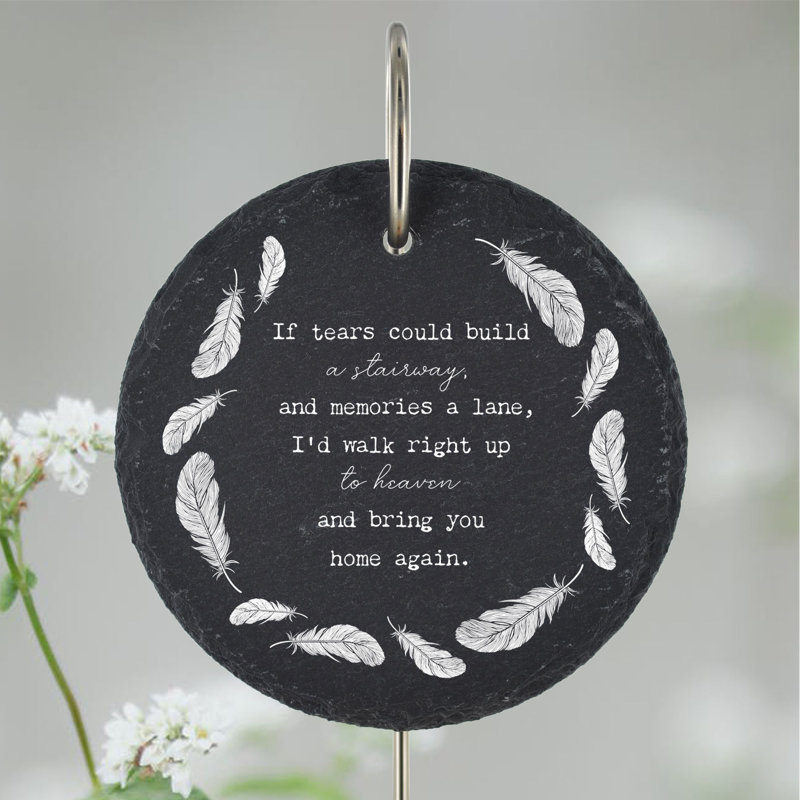 Bralon Waterproof Slate Circle People Memorial Plaque