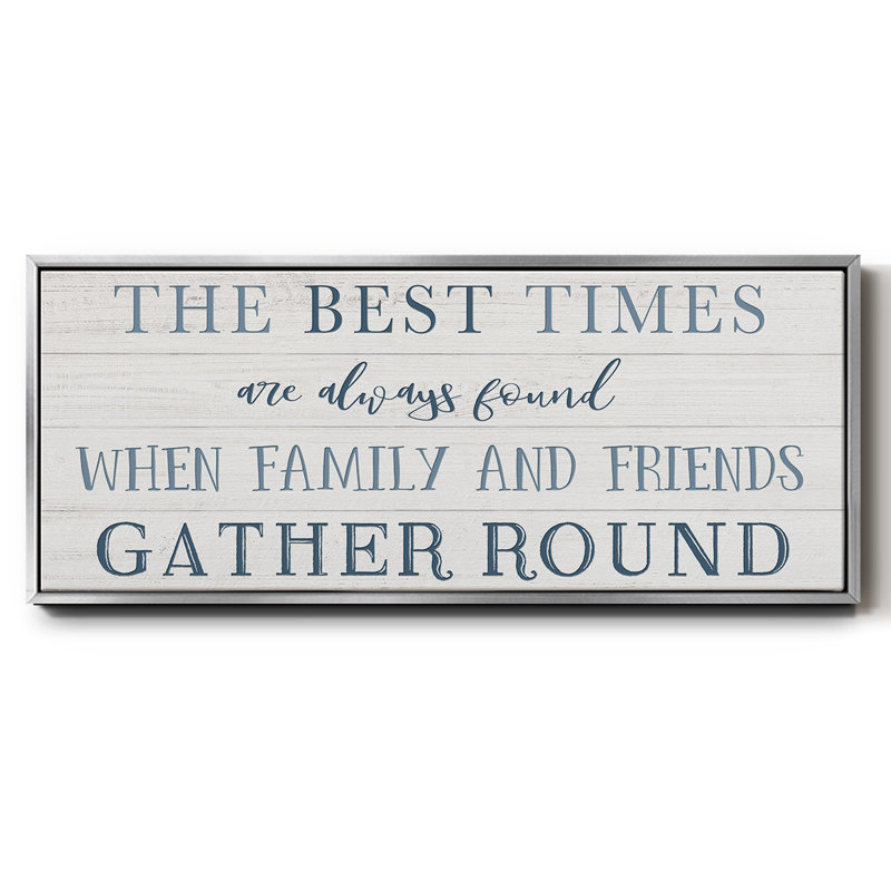 «Family and Friends Gather», toile encadrée