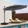 11' Octagonal Patio Cantilever Umbrella With Weighted Base
