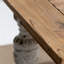 Table basse rectangulaire en bois 47 po x 27,5 po x 20 po, table basse champêtre