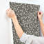 Papier peint floral noir Poppy Trail-1989148753