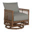 Newport Swivel Patio Chair with Cushions-83260303-83260308