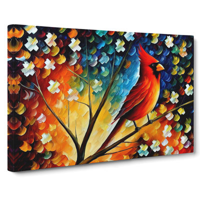 Cardinal Bird Painting Vol.2 - Wrapped Canvas