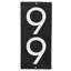 Plaque d’adresse murale sur 1 ligne flottante-41299658-41303796-41299973