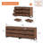 2 PCS Dresser For Bedroom, Closet Organizers And Storage With 6 Drawers, Chest Of Drawers With Metal Base, Modern Wood Dresser-1898410461