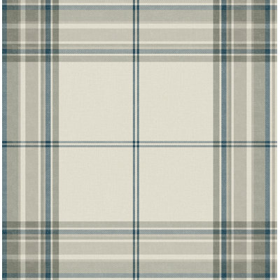 Westley Black Plaid Wallpaper