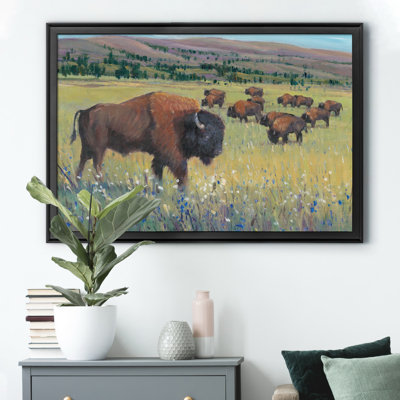 Animaux de l'Ouest I - Tableau encadré sous verre acrylique, grand format, idéal pour le salon