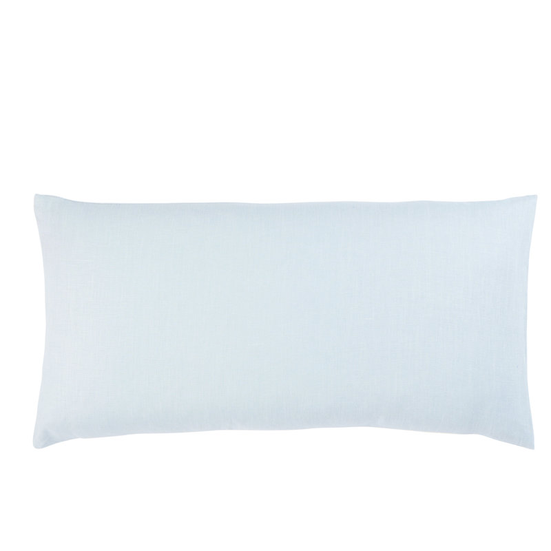 Oreiller en lin glacé Lange, H 12 po x l 24 po, Forme rectangulaire