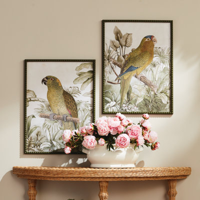 Tropical Parrot Prints, Set of 2