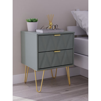 Benisch 45cm W Manufactured Wood Bedside Table