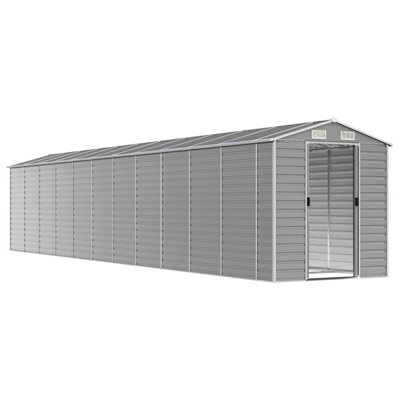 Briyith Garden Shed 75.2" x 385.8" x 78" Galvanised Steel