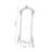 French retro arched carved floor-length mirror