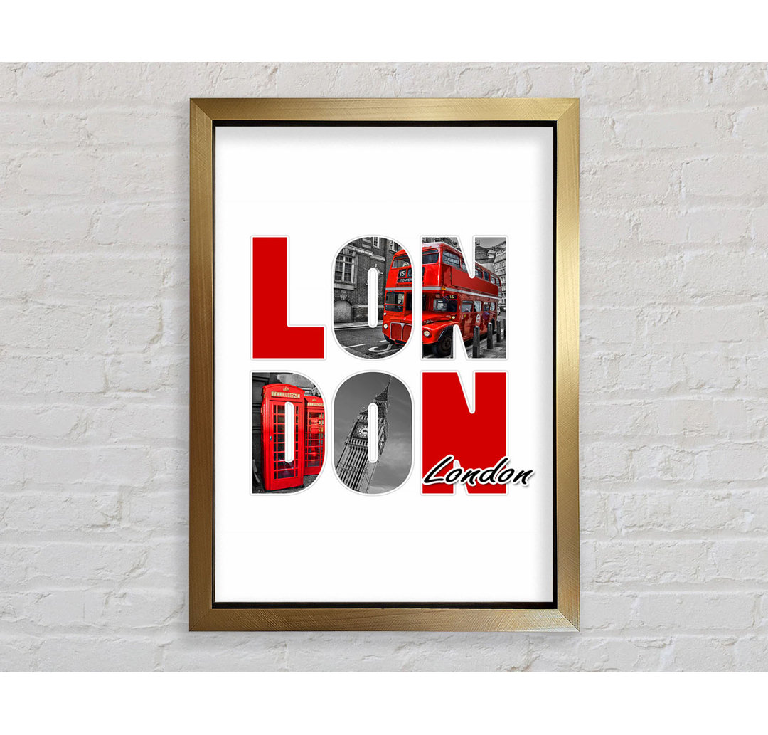 Icons Through The London - Einzelne Bilderrahmen Kunstdrucke