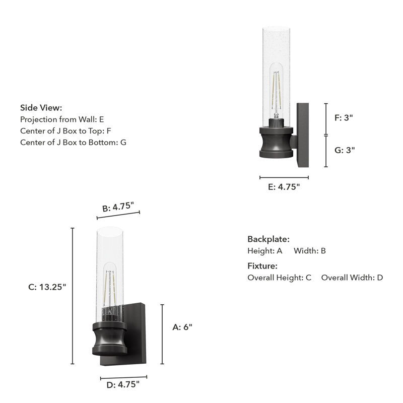 Lenlock Aluminum Armed Sconce, Clear, Noble Bronze