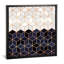 «White and Navy Cubes» par Elisabeth Fredriksson - impression d'art graphique-49900607-53128066