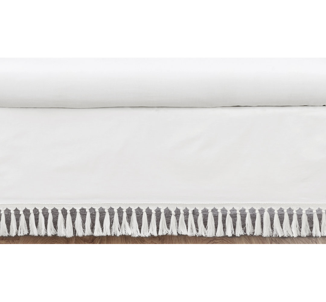 Boho Fringe 100% Cotton Crib Dust Ruffle Sweet Jojo Designs 