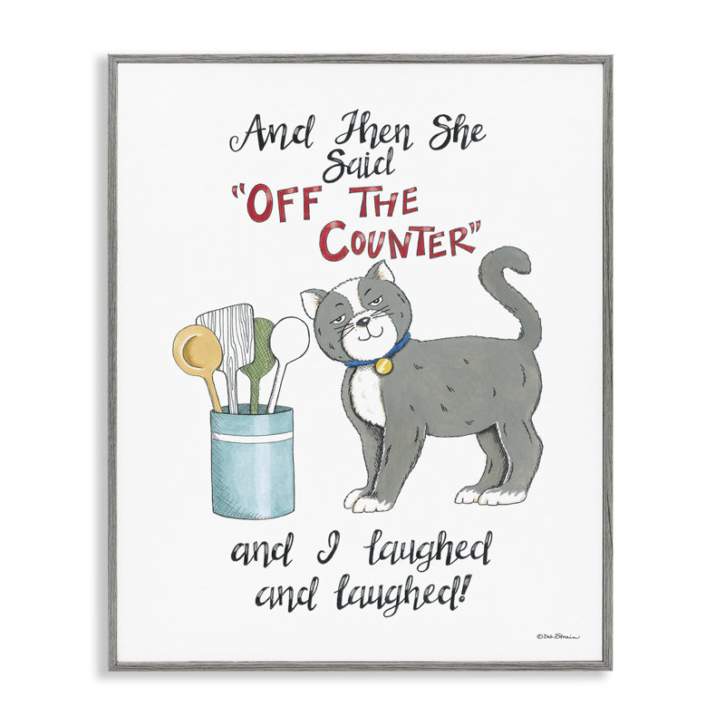 «Sassy Cat Humor Saying Giclee Art» par Deb Strain, Estampe numérique Farmhouse, H 14 po x l 11 po