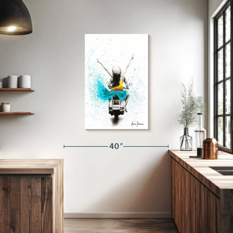 Le voyage vous attend, H 36 po x l 24 po