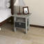 Table de chevet moderne en bois 15,51 po x 15,5 po x 17,52 po avec tiroir et tablette-1654472837-1654473589