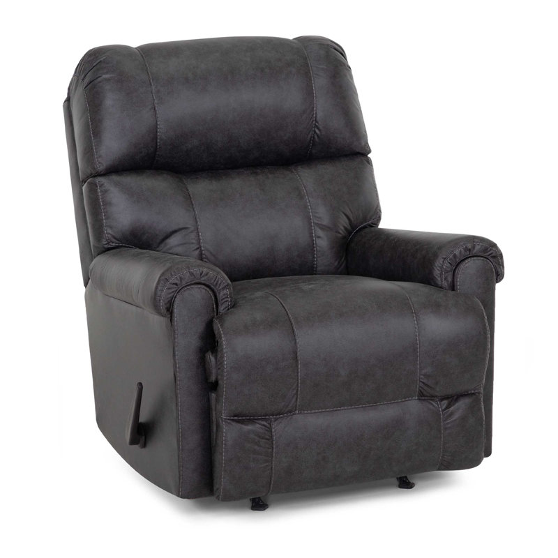 Mid-sized Fabric Recliner, Gray