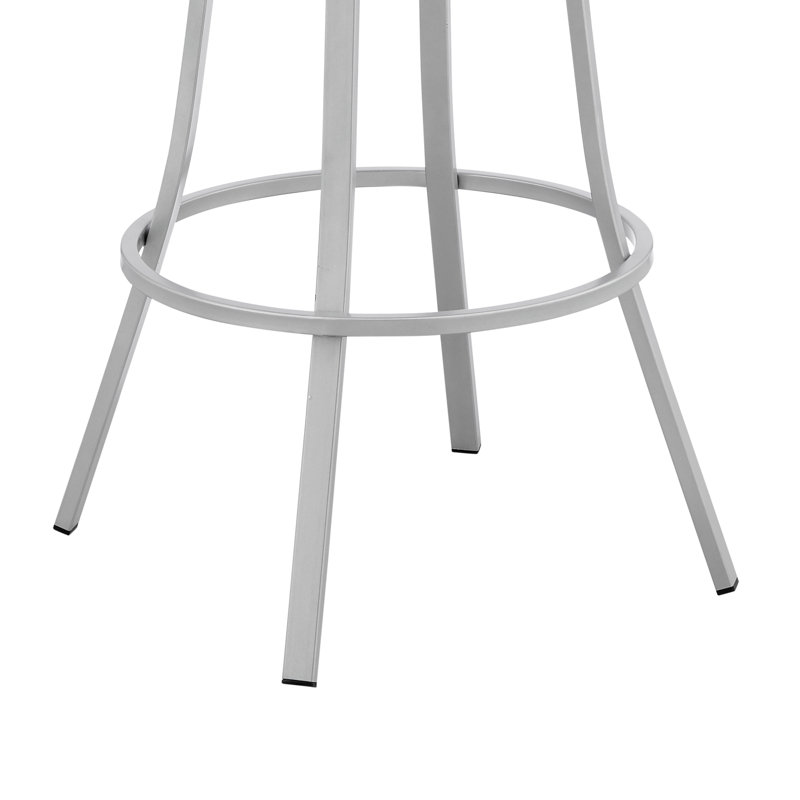 Tabouret de bar Heuvelton, Hauteur du comptoir (siège d'une hauteur de 26 po, Gris ardoise, Noir